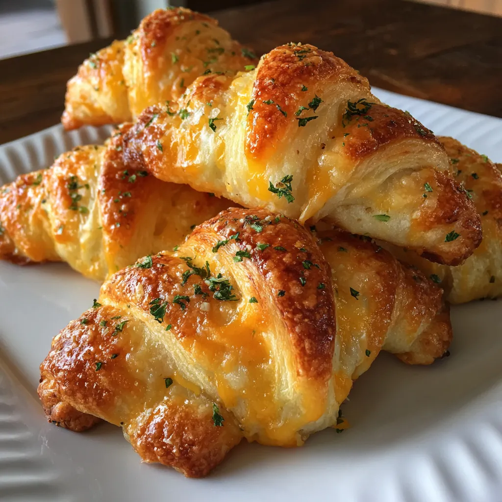Cheesy Crescent Roll Leaves