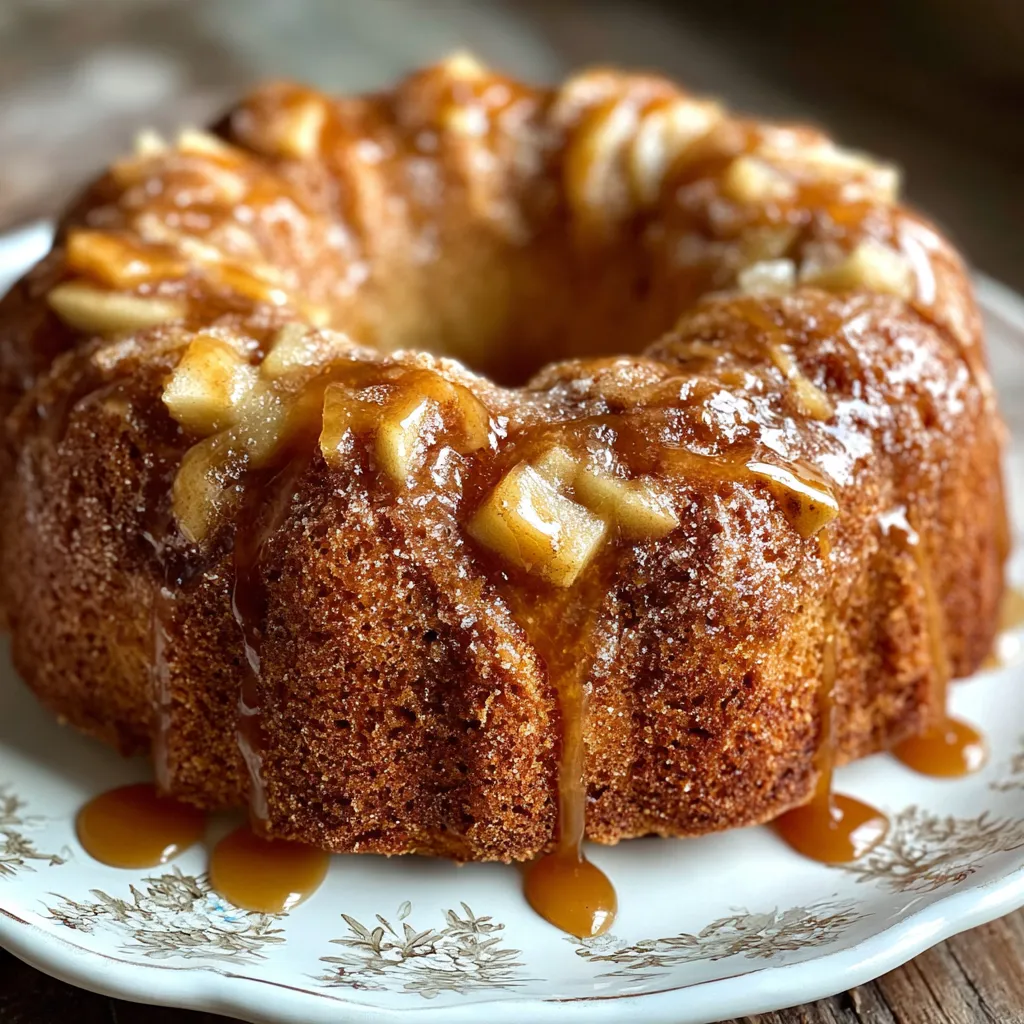 Apple Coffee Cake with Apple Cider Glaze