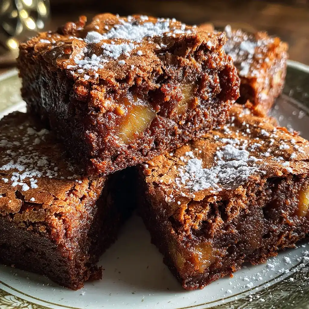 Chewy Baked Apple-Cinnamon Brownies