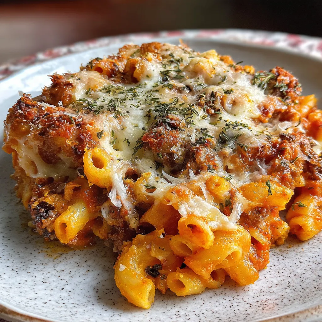 Pasta Bake with Pumpkin Tomato Sauce