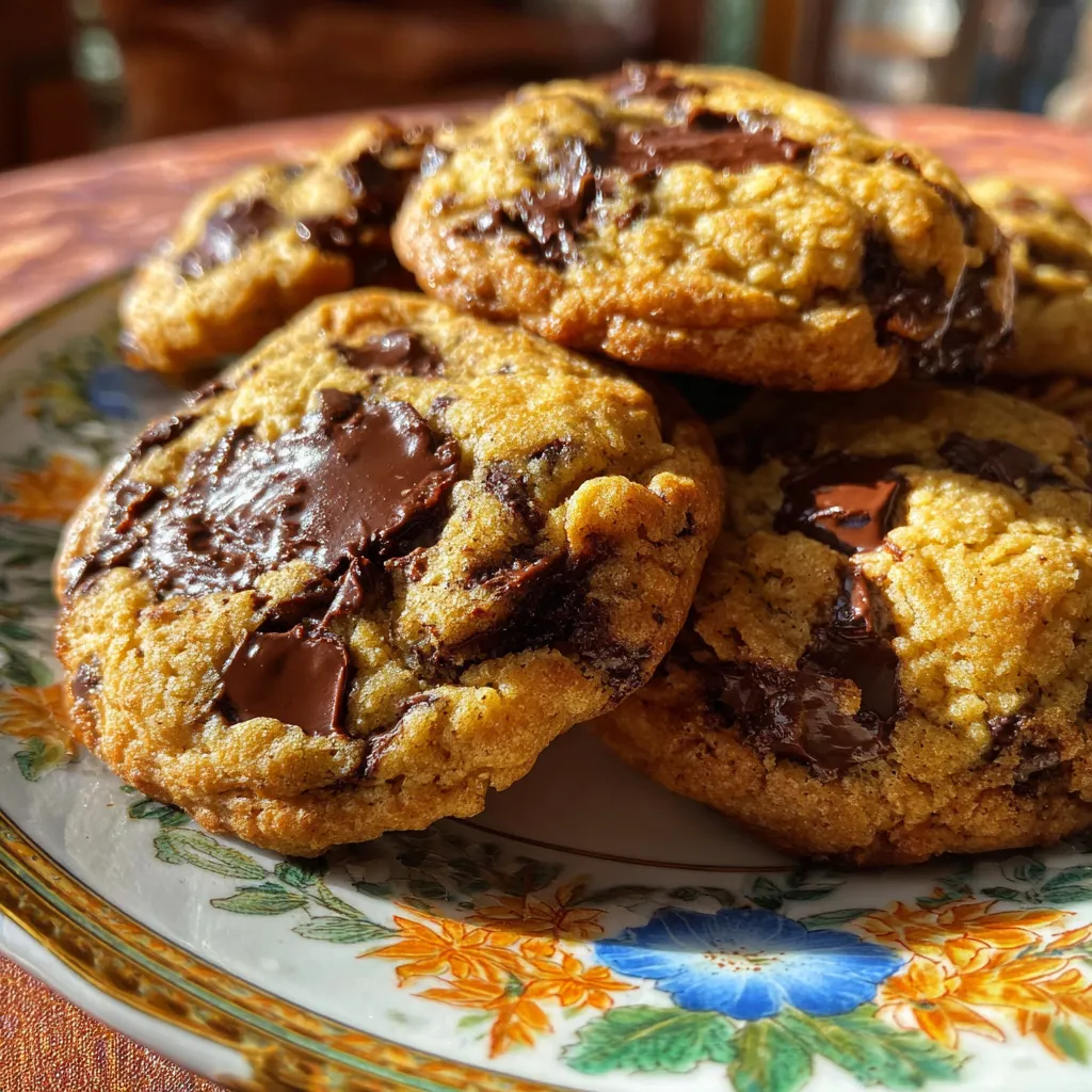 Fall Harvest Marble Chocolate Chip Cookies