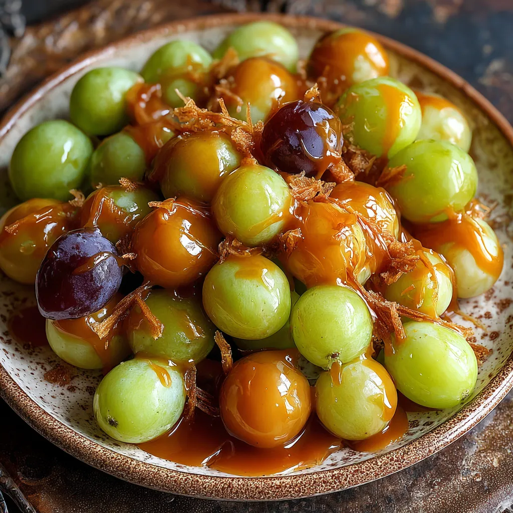 Caramel Apple Grapes