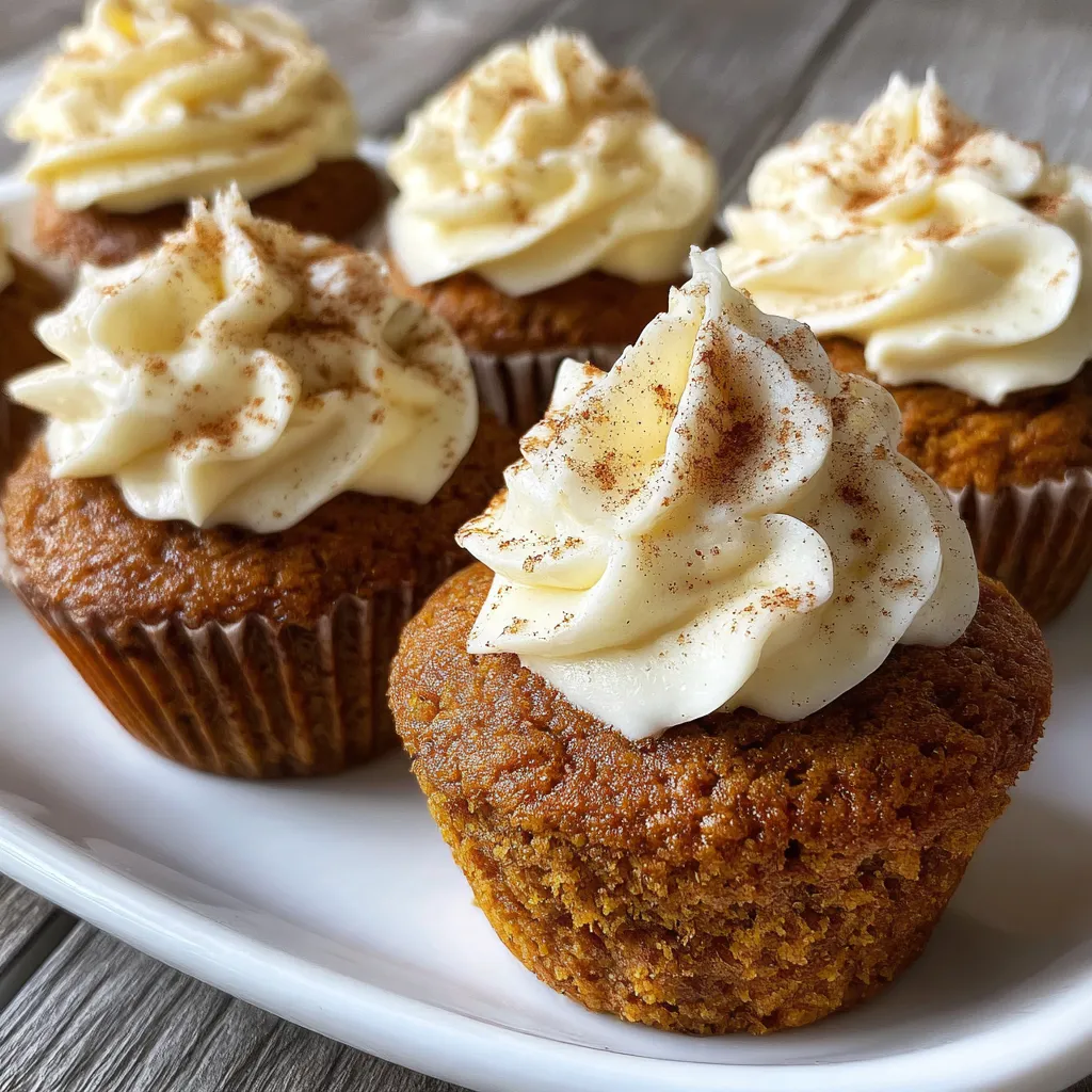 Moist Spiced Pumpkin Cupcakes